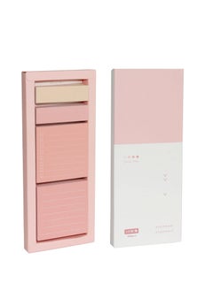 Excefore Pink Sticky Notes Set, Portable Macaron Sticky Notes, 240 Sheets Lined Pastel Sticky Note Pads , Self-Stick Index Tabs Flag Organizer for Planner, Journal, Calendar, School, Office Supplies (Pink)  - Image 1