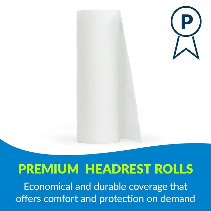 Tidi 508 Avalon Single-Use Chiropractic Headrest Paper Roll, White, 8.5” x 225’ (Pack of 25) ― Premium Smooth Paper ― Hygienic Barrier ― for Chiropractic Offices & More ― Medical Supplies - Image 4