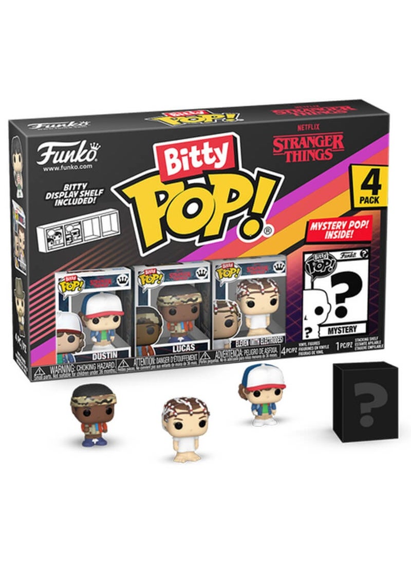 Funko Bitty Pop! Tv Series: Stranger Things - Dustin 4-Pack - Image 1