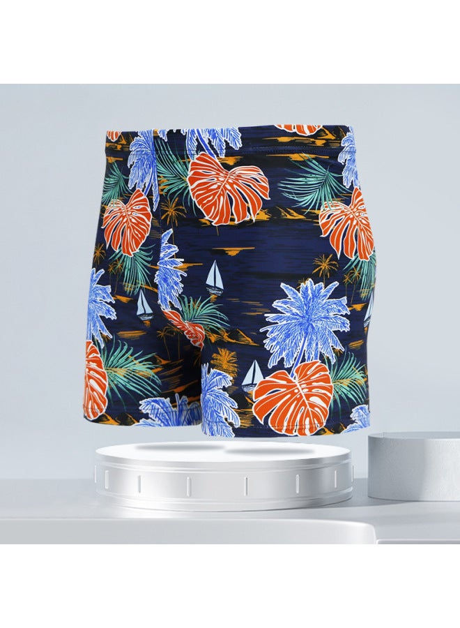 إسكدنيا سروال سباحة رجالي بوكسر مطبوع متعدد الألوان اختياري سروال شاطئ ربيع حار موضة سراويل سباحة رجالية للسباحة بالجملة-اللون: 6850 # رقم اللون 1- - Image 1