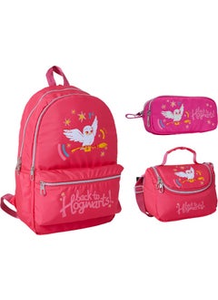 Famebag - Harry Potter Primary and Secondary Pink School Bag - Lunch and Pencil Bag Set  - Image 1