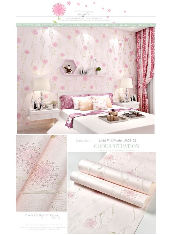 Anna 0.53*3m 3D Waterproof Bedroom Wall Mural Decorative Sticker - Image 2