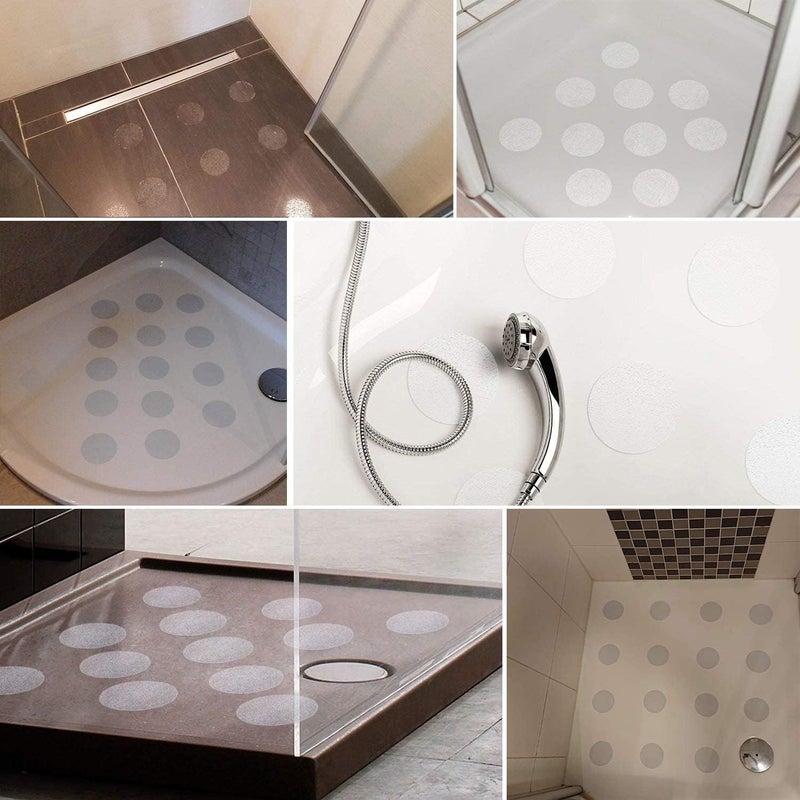 6Pcs Silicone Anti-Slip Safety Strips Set for Bathroom Floors Bathtubs Shower Cabins and Kitchen Surfaces Strong Adhesive Transparent Grip Tapes - Image 4