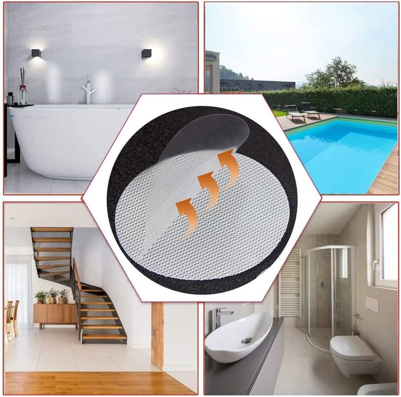 6Pcs Silicone Anti-Slip Safety Strips Set for Bathroom Floors Bathtubs Shower Cabins and Kitchen Surfaces Strong Adhesive Transparent Grip Tapes - Image 3