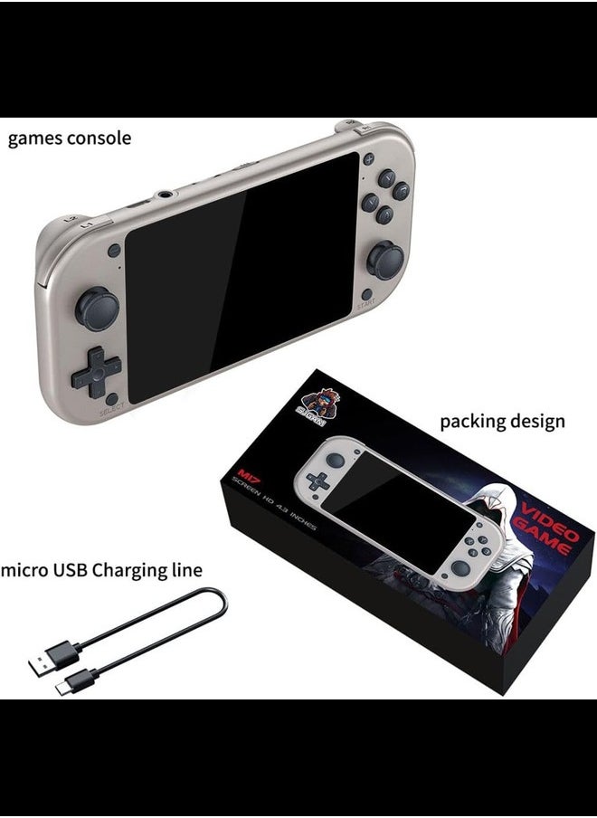 Generic - Handheld Game Console, M17 4.3-inch 64G Retro Handheld Pandora Game Console with 20000 Games - Image 1