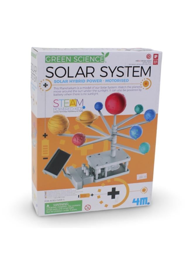 4M Green Science Solar System Motorized Model Kit - Image 1