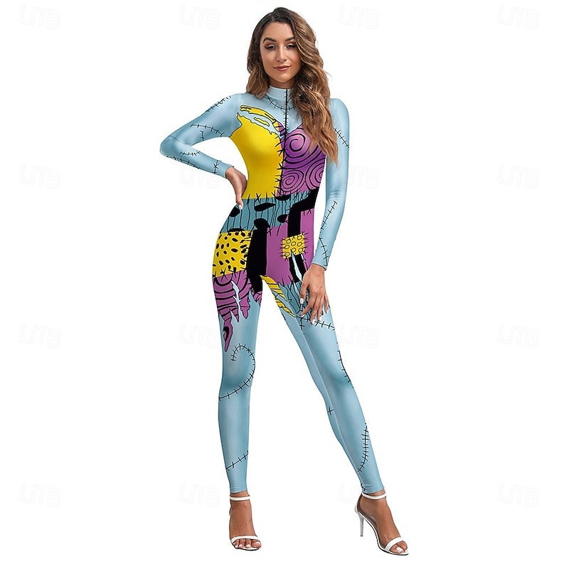 Y&D Cosplay Costume Sally Jack Skellington Bodysuits Women's Costume for Party / Evening Christmas Carnival Masquerade Adults' - Image 2