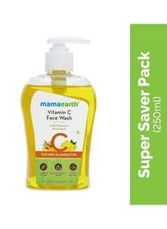 Mamaearth Vitamin C Face Wash with Vitamin C and Turmeric for Skin Illumination - 250ml  - Image 2