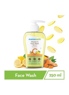 Mamaearth Vitamin C Face Wash with Vitamin C and Turmeric for Skin Illumination - 250ml  - Image 3