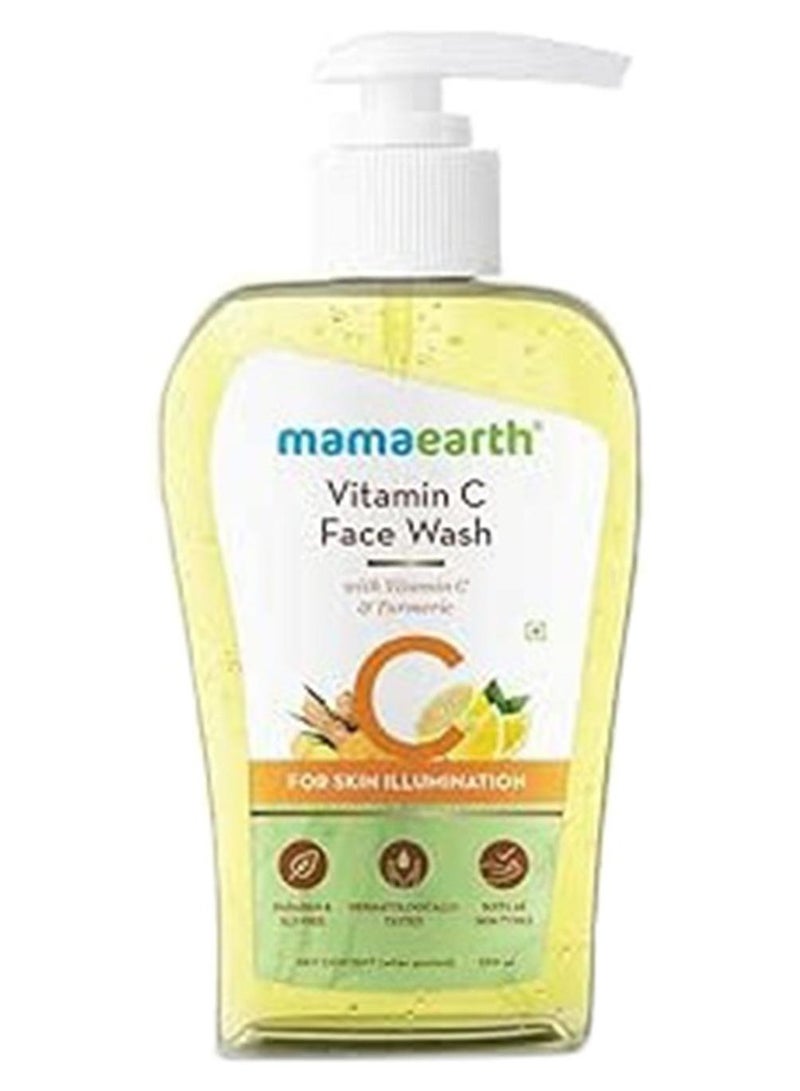 ماما إيرث غسول الوجه بفيتامين C من ماماريث مع فيتامين C والكركم لإضاءة البشرة - 250 مل - Image 1