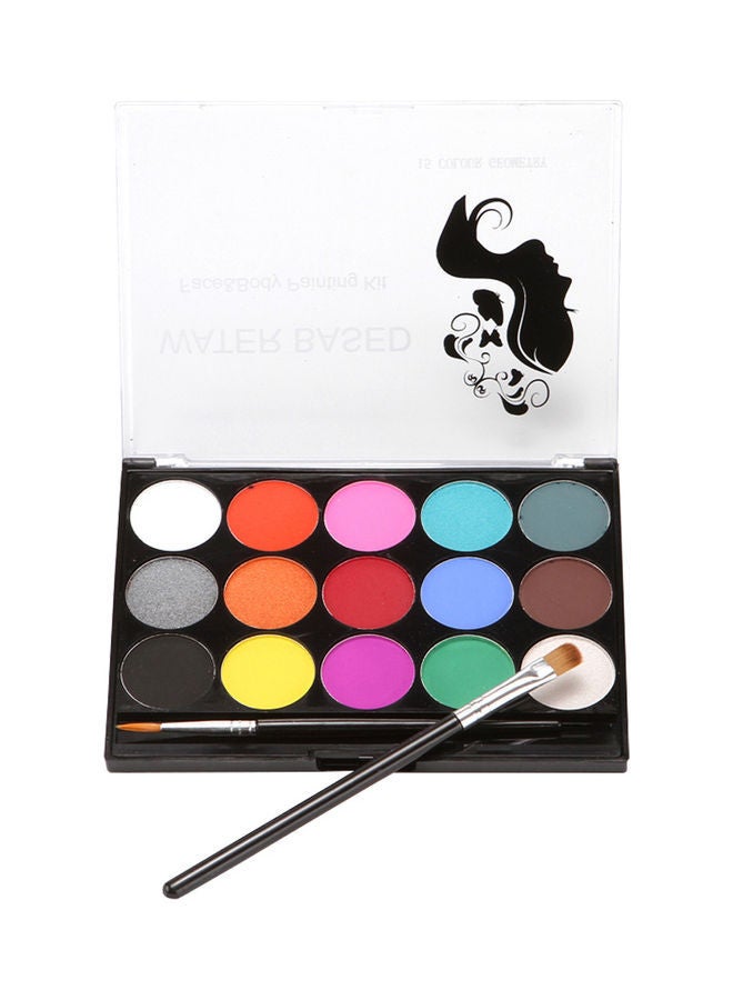 NIBEMINENT 15-Piece Face Paint Colour Kit Set Multicolour - Image 3