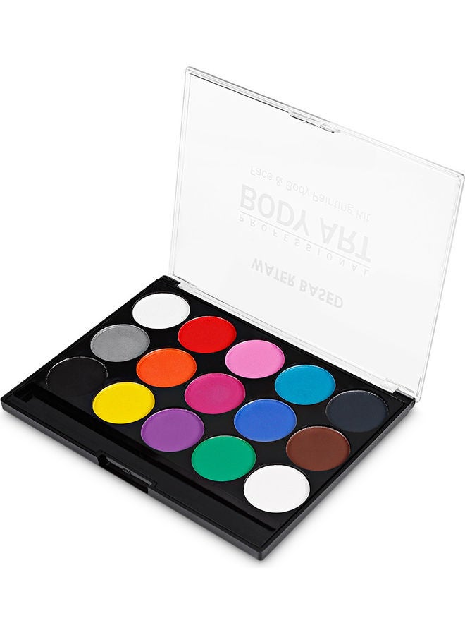 NIBEMINENT 15-Piece Face Paint Colour Kit Set Multicolour - Image 4