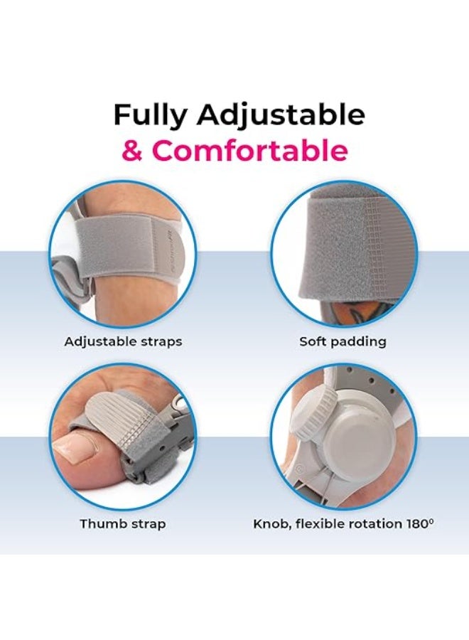 Adjustable Bunion Corrector (2-Pack) & Hammer Toe Corrector – Orthopedic Splint for Hallux Valgus & Pain Relief – Day & Night Use for Men & Women - Image 3