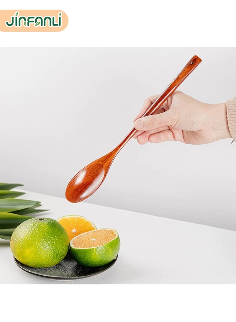 جين فان ل أنا مجموعة أدوات مائدة مكونة من ملعقة وشوكة وعيدان طعام خشبية (مجموعة واحدة) (حقيبة قماشية منقوشة) - Image 3