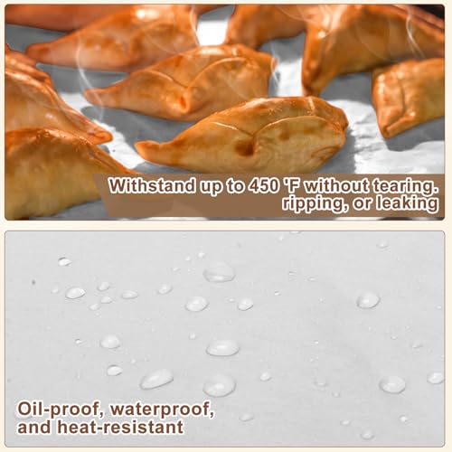 Hovico 130-Pack Precut Parchment Paper Sheets | 12x12 Inch White Baking Paper | Heavy Duty Non-Stick Liners for Oven, Air Fryer, Grill & Steaming | Perfect for Baking, Cooking, Wrapping Food - Image 5
