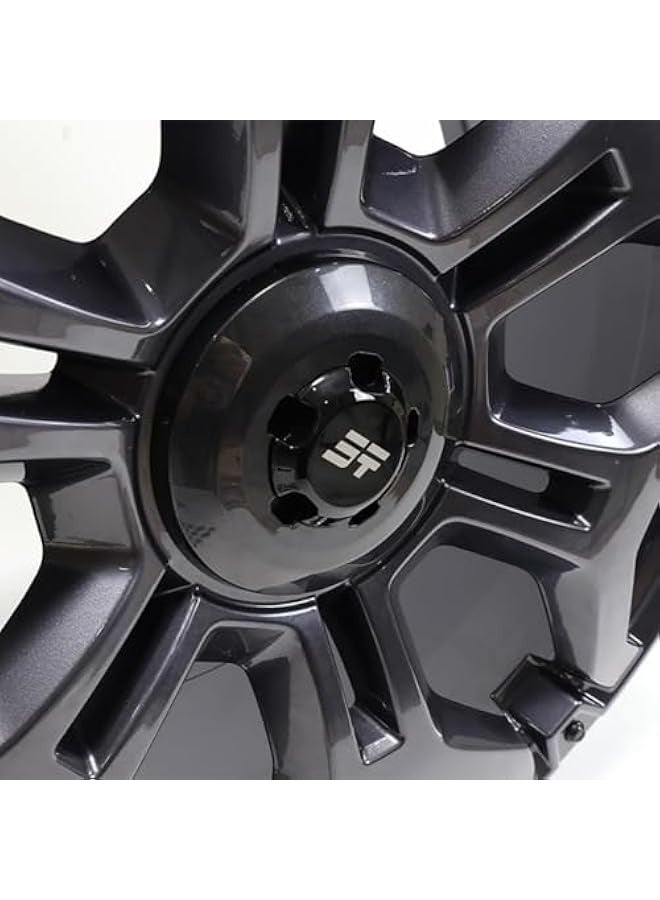 Generic For Jetour Traveller T2 Black Wheel Hub Cover Wheel Hub Cover Replacement Parts Covers Tires Parts Auto Car Accessories (Bright Black)  - Image 3