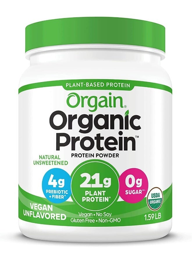 Orgain Organic Unflavored Vegan Protein Powder  1.59LB - Image 1