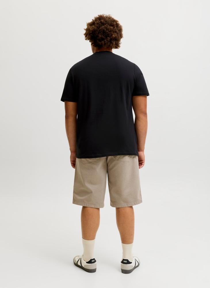 JACK & JONES Casual Standard Fit Crew Plus Size Neck T-Shirt - Image 2