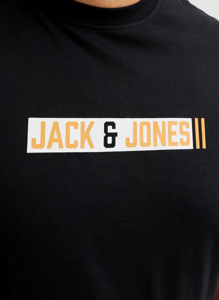 JACK & JONES Casual Standard Fit Crew Plus Size Neck T-Shirt - Image 5
