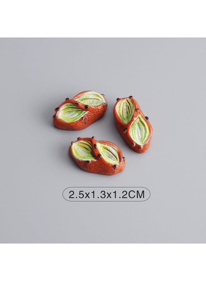 Mini Bread Rack Miniature Simulation Bread Food Play Dessert Model Ornaments Resin Food Children's Play Toys-Color:Xy17-one Bread  - Image 1