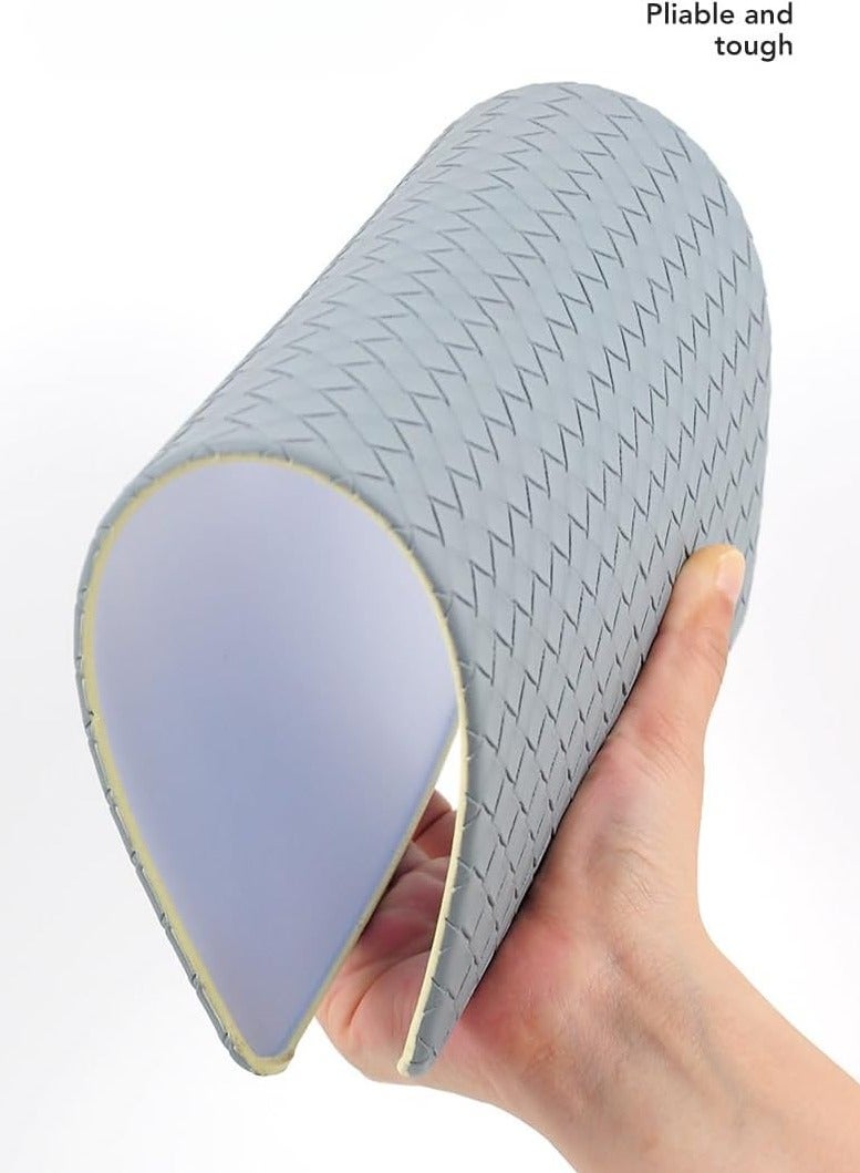 Laptop Case Compatible with Huawei Matebook D16 2024 16 Inch Model MCLF-X MCLG-16 MCLEF-X Weaving Texture Soft Leather Cover Laptop Protective Hard Shell - Image 4