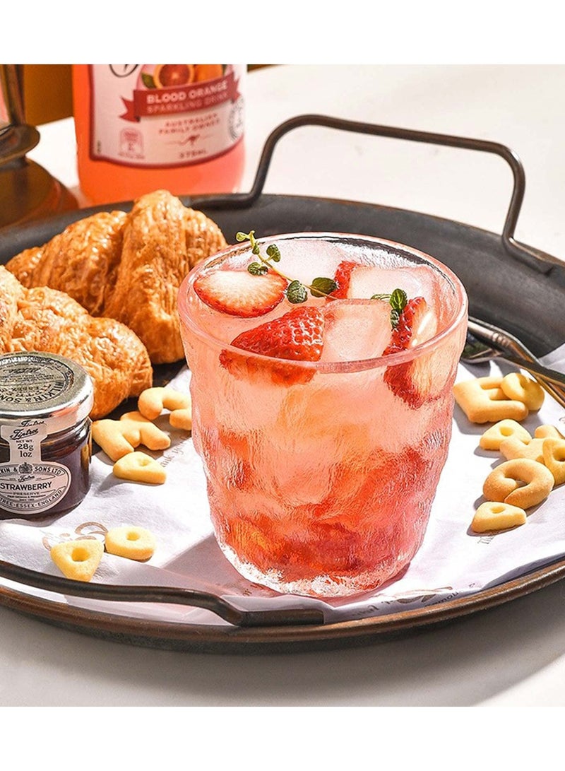 Crystal Drinking Glasses 4pc Set -  10oz Drinking Glassware Can Shaped Clear Glass Cups, Water Glasses Cup, Drinking Glasses Tumblers For Water, Juice for Any Drink and Any Occasion  - Image 2