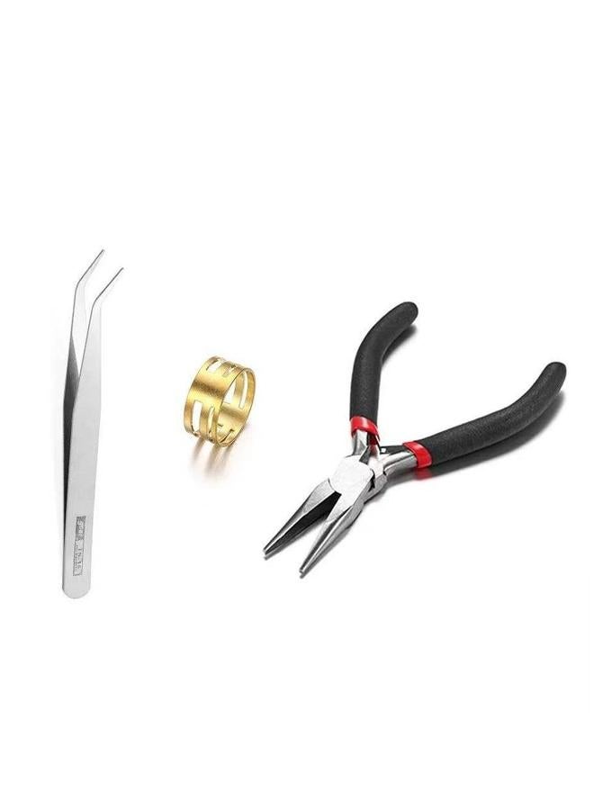 Jewellery Making Kit, Repair Installation Jewelry Supplies Pliers, Wires, Findings Supplies, for and Beading, with Storage Box - Image 3