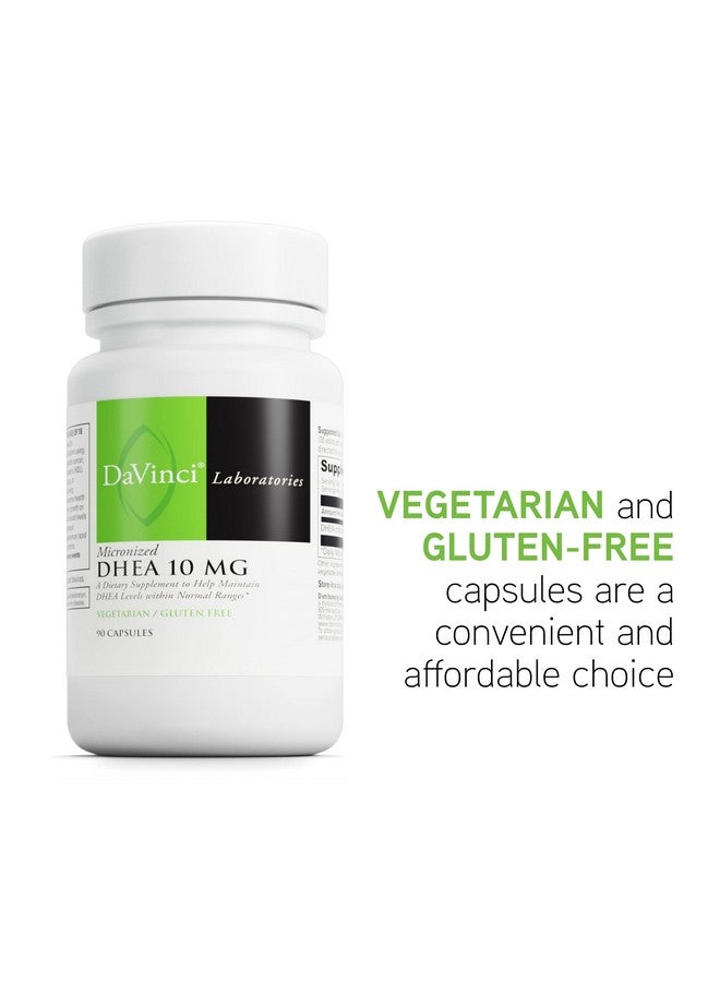 DAVINCI Labs Micronized DHEA 10mg - Helps to Support Healthy Aging, Hormone Balance, Brain Health, Thyroid Function & More - Vegetarian, Gluten-Free - 90 Capsules - Image 4