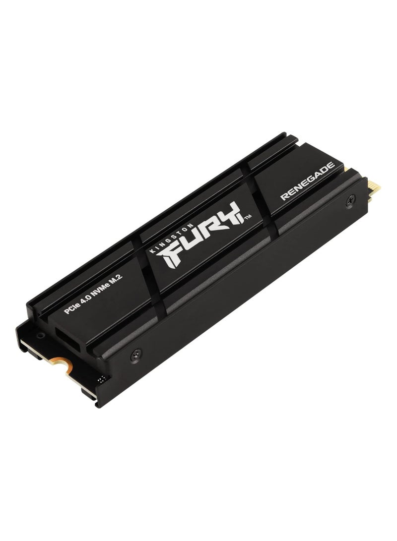Kingston Fury Renegade 1TB PCIe 4.0 NVMe M.2 SSD with Heat Sink, PS5 Ready, Up to 7300MB/s Read Speed, 6000MB/s Write Speed - SFYRSK/1000G | Black - Image 3