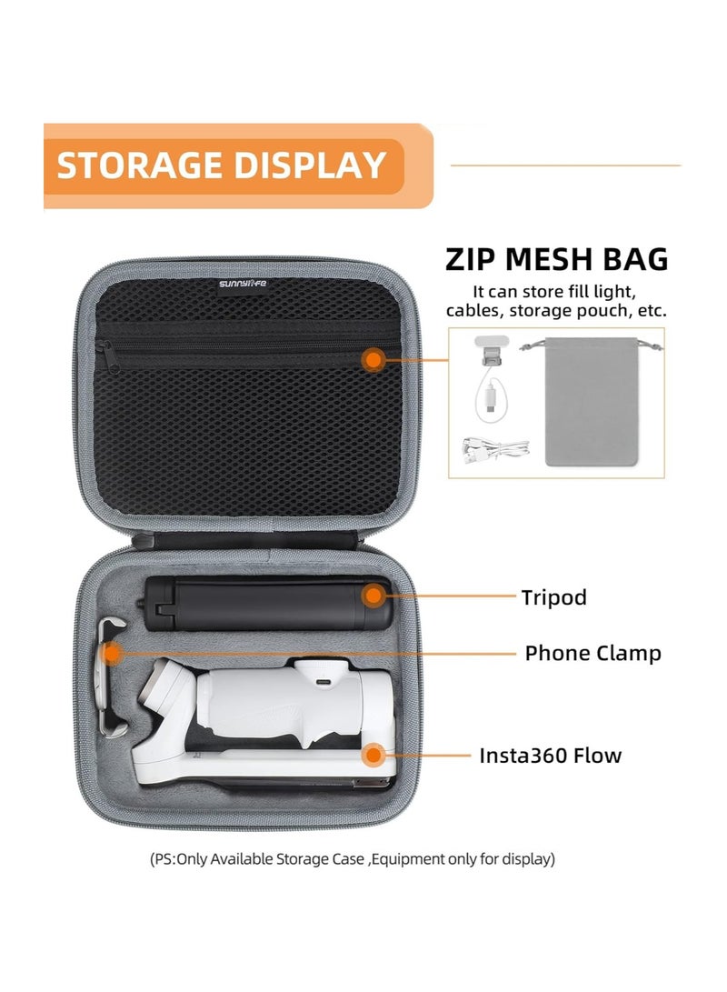 General Insta360 Flow Handheld Stabilizer Tripod Storage Bag, EVA Hard Carrying Case Insta 360 Flow Carrying Case, Outdoor Carrying Case  - Image 2