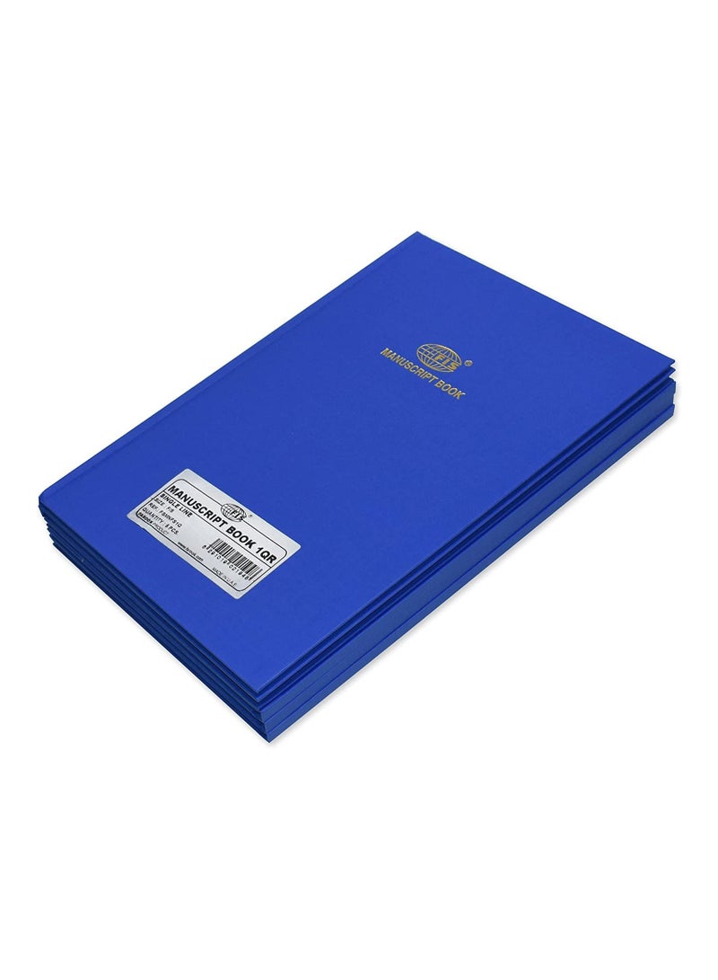 FIS عبوة من 5 قطع دفتر مخطوطات، خط واحد، 1 كوير 48 ورقة، الحجم 33 × 21 سم - FSMNFS1Q_5PC - Image 1