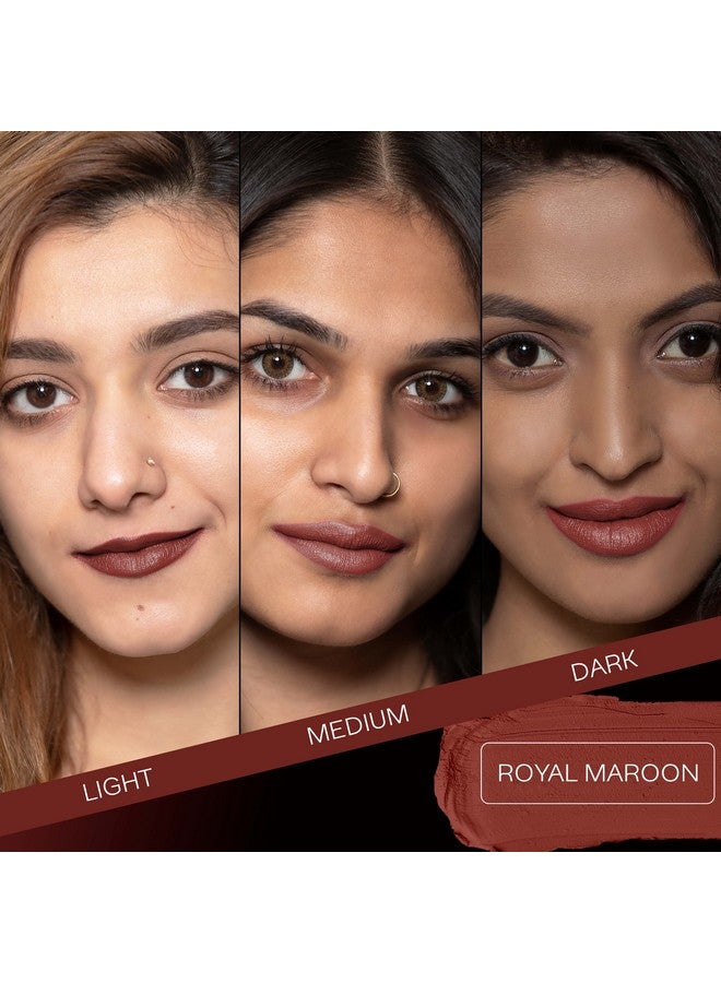 فاسيسكانادا أحمر شفاه مطفي خفيف الوزن - لون عنابي ملكي 16 (عنابي)، 4.5 جرام | لون شفاه مصبوغ للغاية | ينساب بسلاسة بضربة واحدة | يرطب الشفاه | غني بفيتامين إي وزيت الجوجوبا واللوز - Image 2