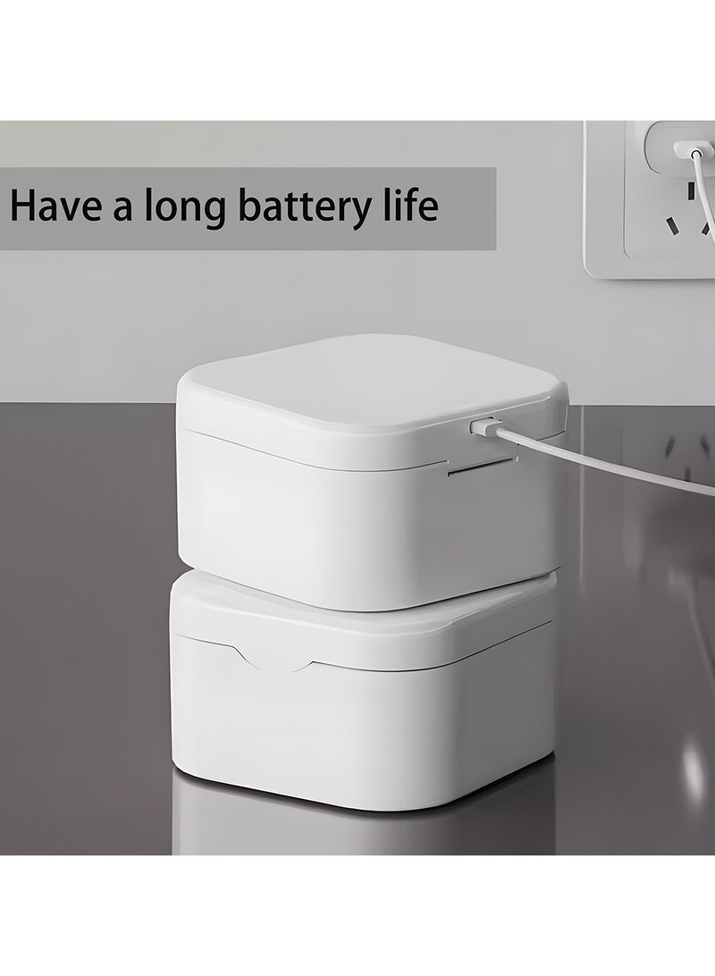 1 قطعة صندوق مجوهرات LED، صندوق تخزين مجوهرات بمرآة مكياج LED، مرآة مكياج محمولة منظم مكياج منظم مكياج، مناسب للفتيات النساء - Image 5