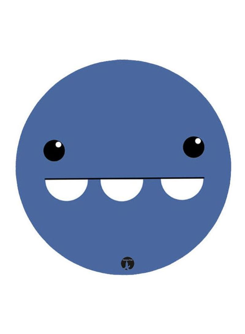 RKN A Funny Face Printed Mousepad Blue/Black/White