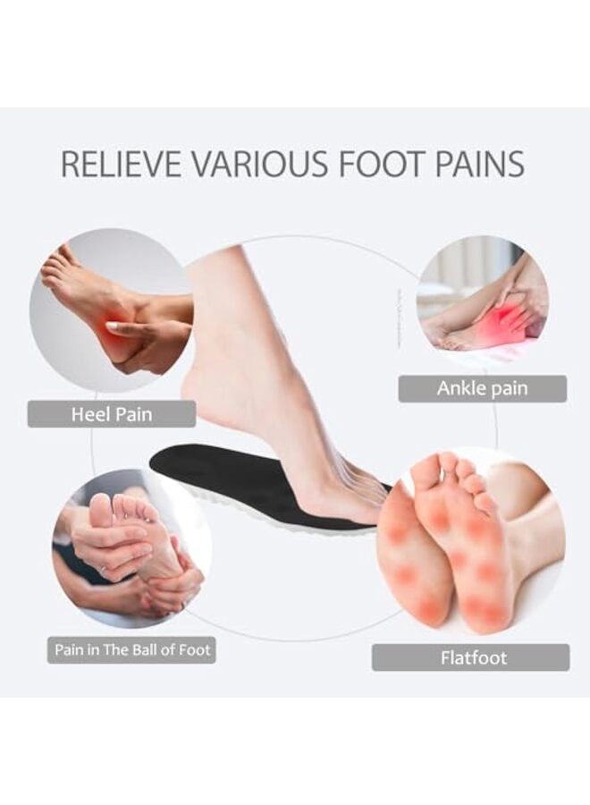 4D Cloud Insoles for Men and Women Memory Foam Cloud Insoles Super Soft Anti-Fatigue Shock Absorption Relieve Foot Pain (White 39-40 cm) - Image 4