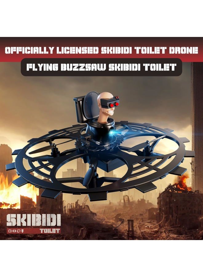Force1 Officially Licensed Skibidi Toilet Toy RC Drone- Jetpack Flying Buzzsaw Drones, Headless Mode, Altitude Hold, Speed Control, Rechargeable 2.4GHz Remote Control - Image 2