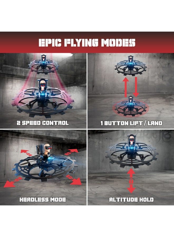 Force1 Officially Licensed Skibidi Toilet Toy RC Drone- Jetpack Flying Buzzsaw Drones, Headless Mode, Altitude Hold, Speed Control, Rechargeable 2.4GHz Remote Control - Image 5