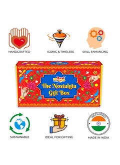 Desi Toy Nostalgia Toys Festival Gift Box (Combo Of 6) Spinning Top Lattu, Steam Boat, Tin Clicker, Tin Top, Handcrafted Pencil, Windup Tin Classic Toy Car Playset For Kids (Nostalgia Gift Box) - pzsku/Z6BF6CA5AEA049C6A18BBZ/45/_/1735817582/4ad3867a-531e-4a10-9660-2be85031d2a0