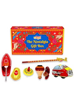 Desi Toy Nostalgia Toys Festival Gift Box (Combo Of 6) Spinning Top Lattu, Steam Boat, Tin Clicker, Tin Top, Handcrafted Pencil, Windup Tin Classic Toy Car Playset For Kids (Nostalgia Gift Box) - pzsku/Z6BF6CA5AEA049C6A18BBZ/45/_/1735817587/abd2b464-94c5-48a9-92d6-6a6b4bc64dfe