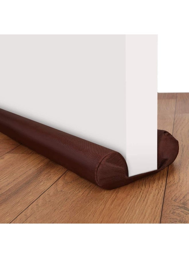 Nonebranded Under Door Draft Blocker Twin draft guard reduce Noise Breeze Blocker Adjustable Door gap Sweeps - Image 1