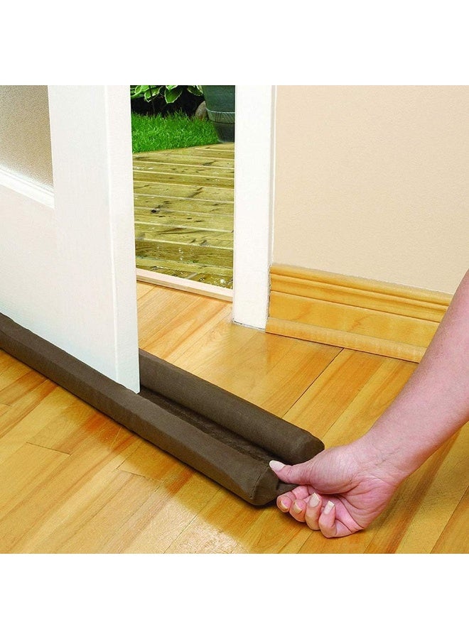 Nonebranded Under Door Draft Blocker Twin draft guard reduce Noise Breeze Blocker Adjustable Door gap Sweeps - Image 4