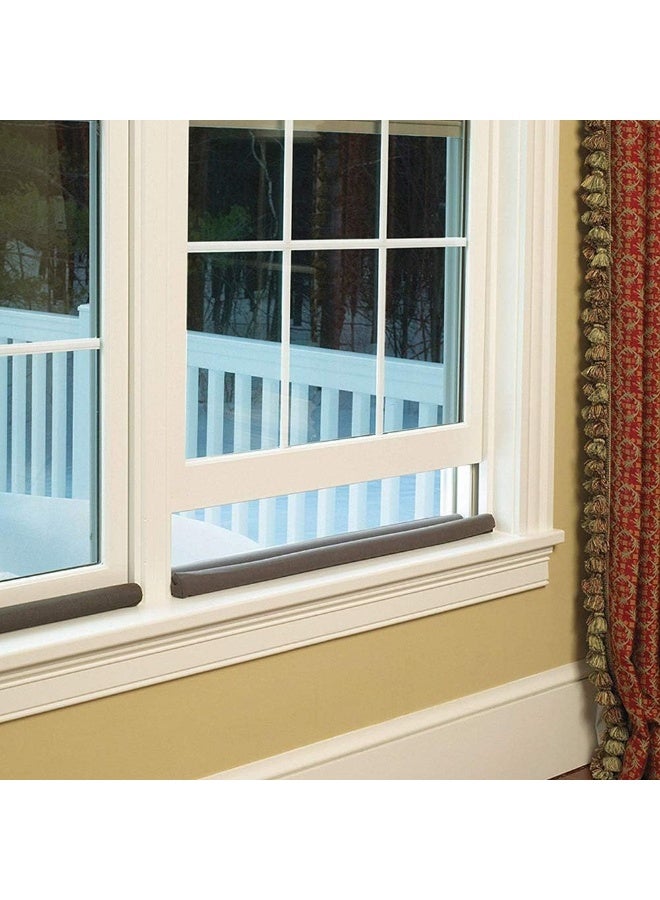 Nonebranded Under Door Draft Blocker Twin draft guard reduce Noise Breeze Blocker Adjustable Door gap Sweeps - Image 5