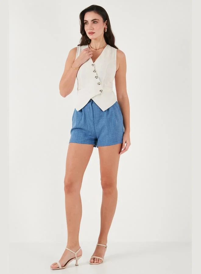 Lela Lela Kırçılli Regular Fit Pocket Short Shorts Women's SHORTS 5866201