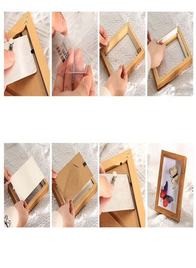 Dodxiaobeul Shadow Box Picture Frame,Frame for Dried Flowers,1.2" Deep Hollow Display Frame,Graduation Cap Shadow Box for Wall and Tabletop Display Bouquet Mementos Medals Photos Memory Box (12x16“) - Image 3