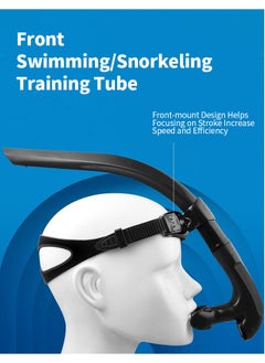 Generic Snorkel Lap Swimming,Breathing tube for swimming，Swimming accessories，Swimming equipment，Swimmer Training Diving Snorkeling  Comfort food grade silicone bite, One-Way Purge Valve,for Pool Open Water  - Image 2