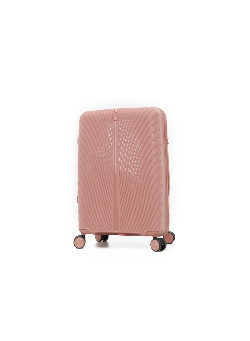 ميلايف Hardside Luggage Trolley Bag 3 Pieces Set,Pink (S-20",M-24",L-28")