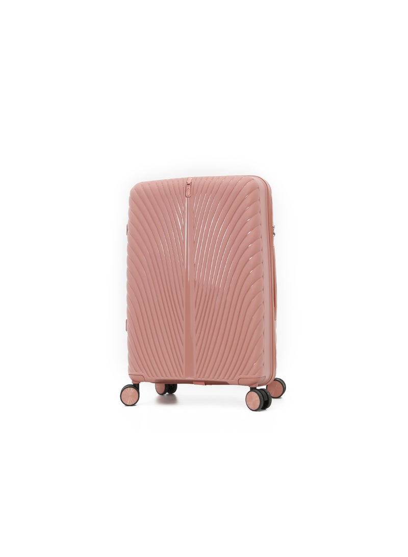 MELIFE Hardside Luggage Trolley Bag 3 Pieces Set,Pink (S-20",M-24",L-28") - Image 2
