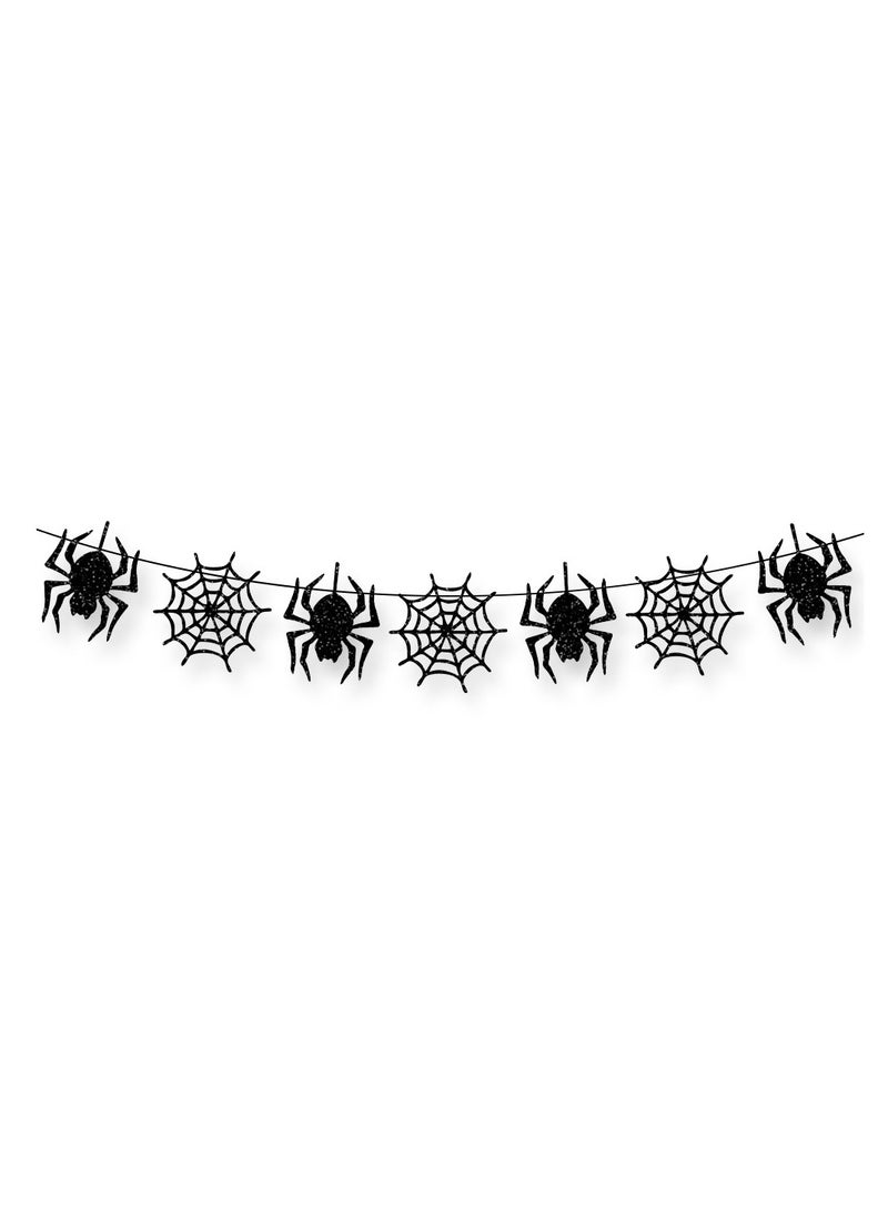 xozgdovg Holiday party decorations pull flags banner spider pull flags 
