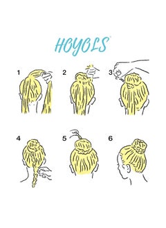 HOYOLS 12 Pcs 3.5 Inch French Style Hair Pins, Small French Hair Fork, Wavy Crink Hair Pin U Shaped Hair Sticks Cellulose Acetate Chignon Updo Bun Holder For Women Styling Accessories Black  - Image 4