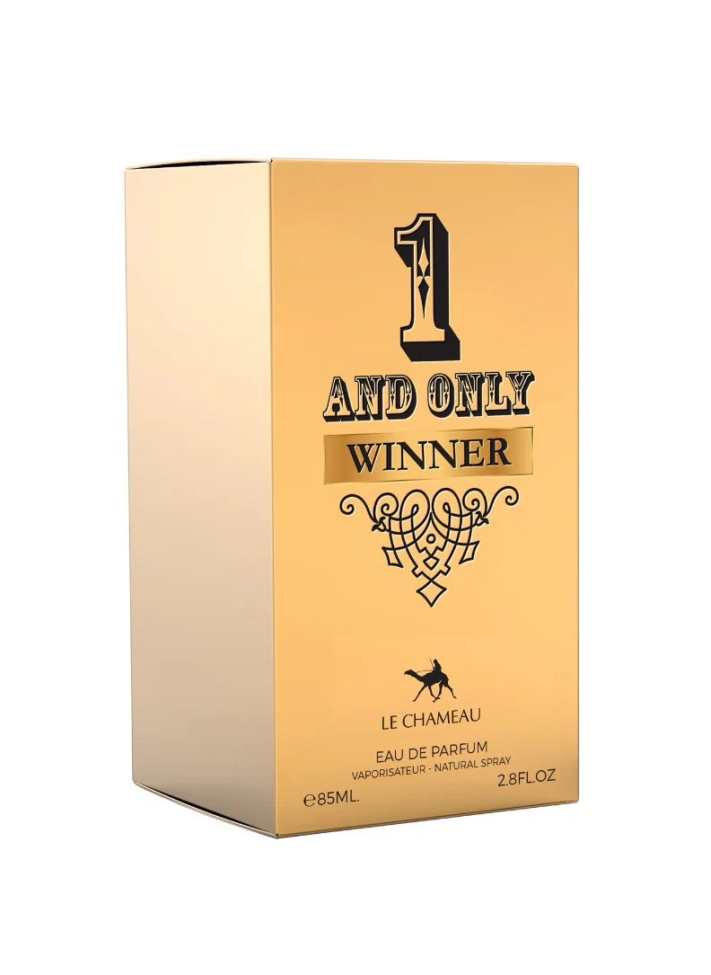 LE CHAMEAU - One And Only Winner Eau De Parfum For Men - 85 ML - Image 1
